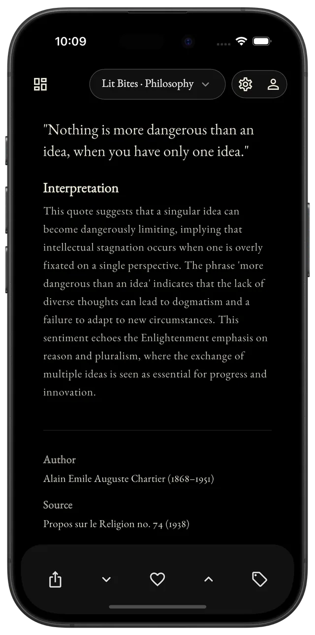 Reading in depth: Lord Acton on power, with interpretation and source.